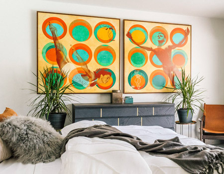 The size and weight of your artwork will determine the best method for hanging. Heavier artworks may require the use of a French cleat at the back of the frame to properly support the piece.