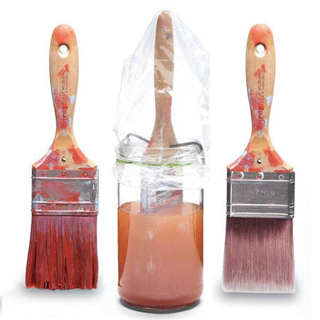 restore stiff paintbrush