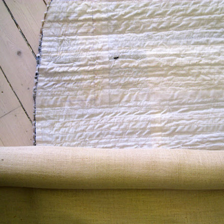 backing was added to the finished rug