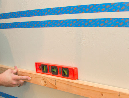 DIY Floating Shelves - measure and mark