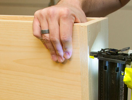 DIY Floating Shelves - add shelf base