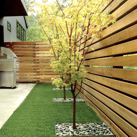 Modern Fence Designs - close  off an area