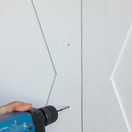 drill holes for handles