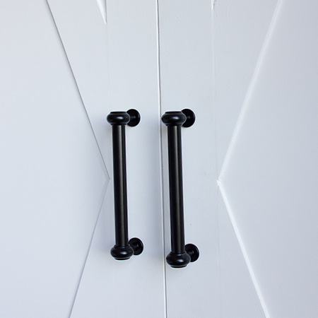 add handles to closet doors