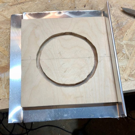 clad roof for birdhouse