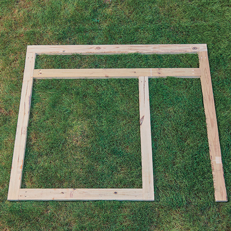 frame for diy playhouse
