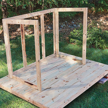 frame for diy playhouse