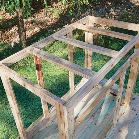 frame for diy playhouse