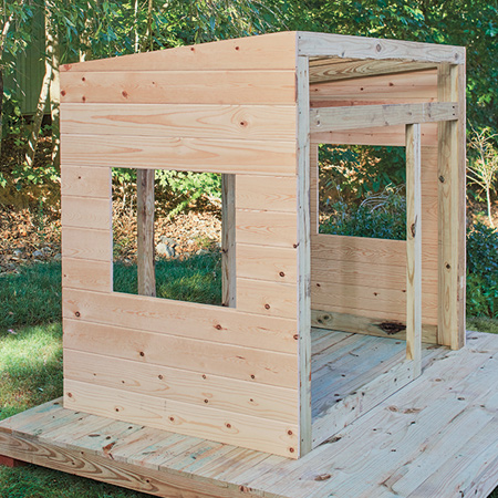 frame for diy playhouse