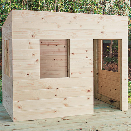 frame for diy playhouse