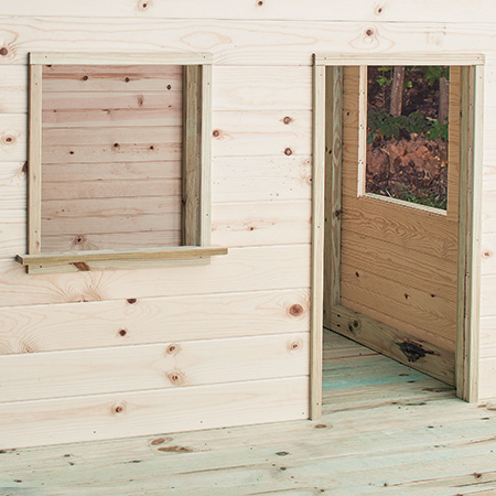 frame for diy playhouse