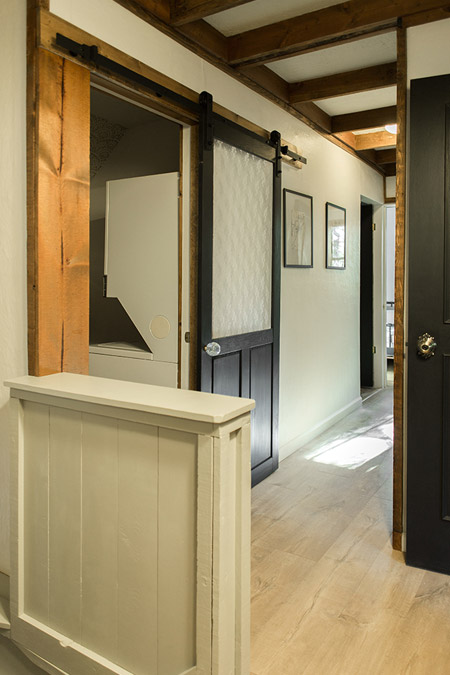 space was completely transformed with paint