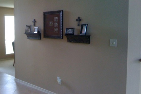 add detail to walls affordably using pine moulding and trim.