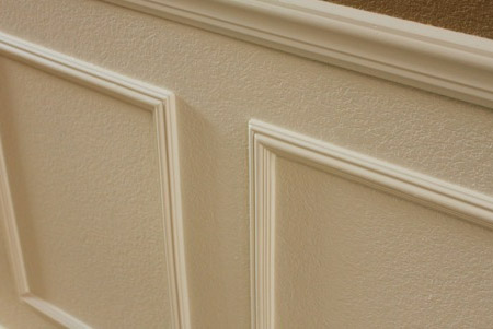 Before painting fill any gaps with wood filler