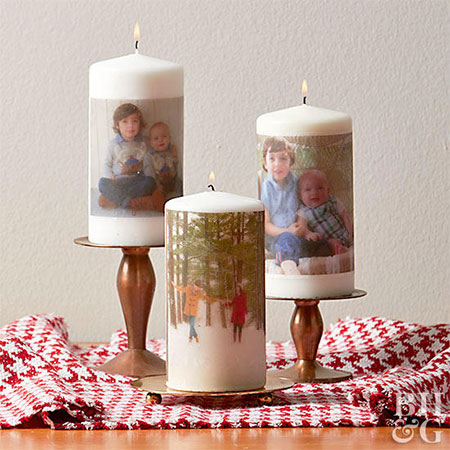 Quick Project: Transfer photo onto candles
