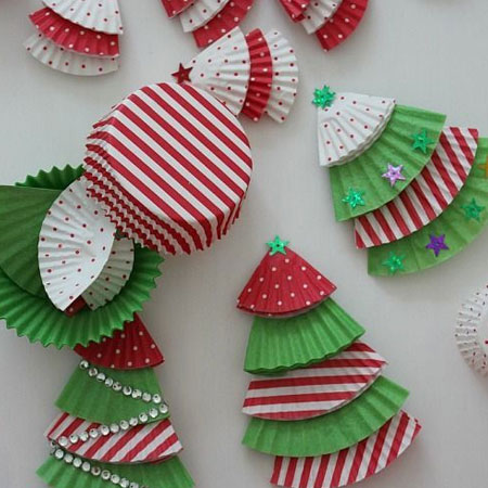cupcake liner garlands