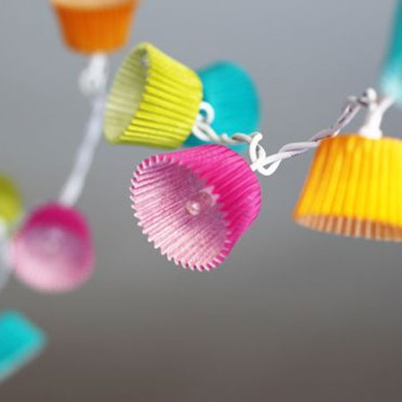 cupcake liner fairy lights