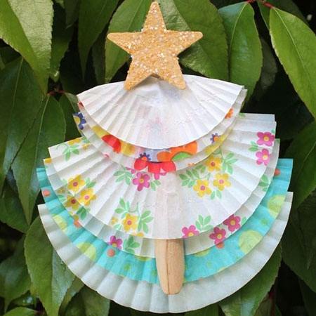 cupcake liner tree decorations