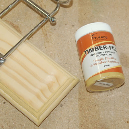 fill any gaps with timber-fill