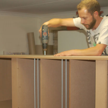 add side to shelf unit