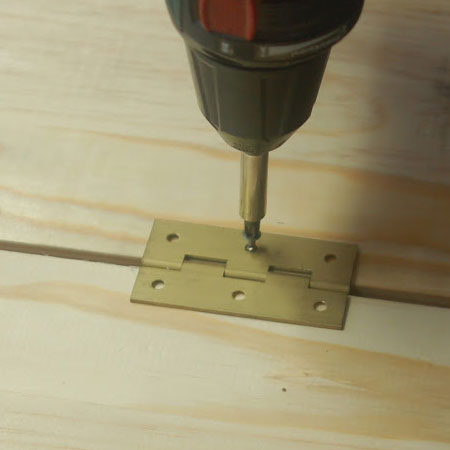 add butt hinges to completed back sections
