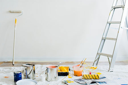 how to paint doors and ceilings