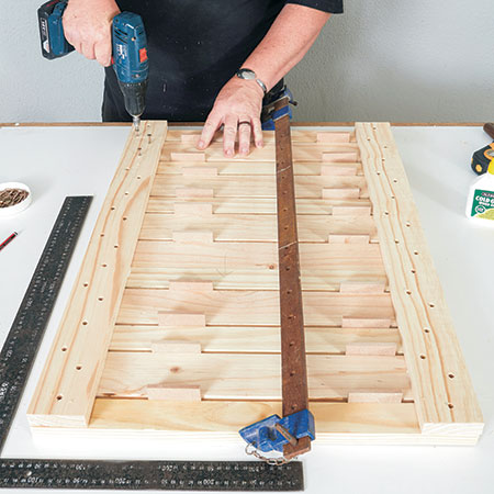 make rustic garden bench