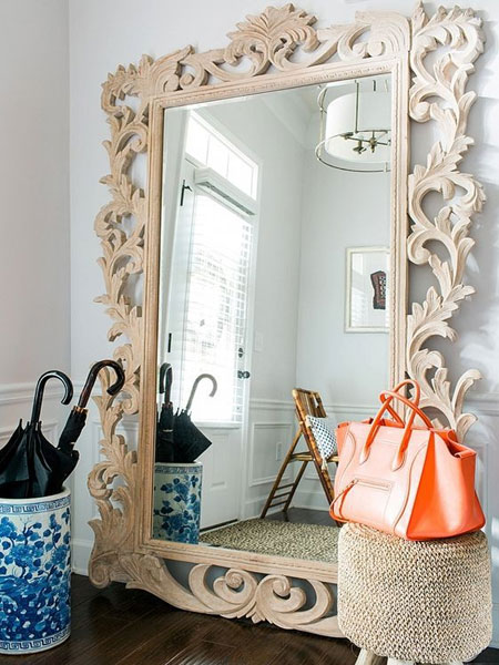 decorative framed mirror