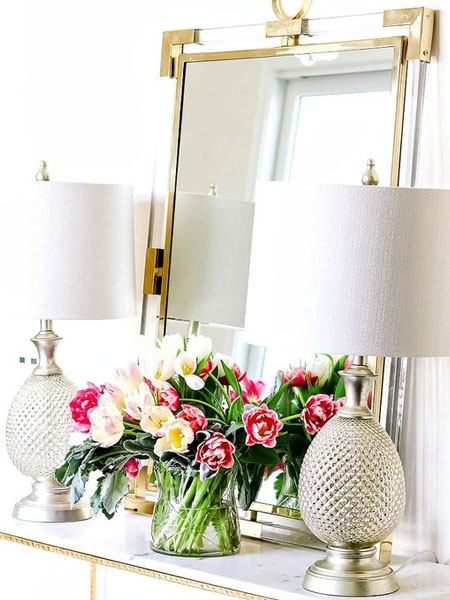 decorate a home with flowers