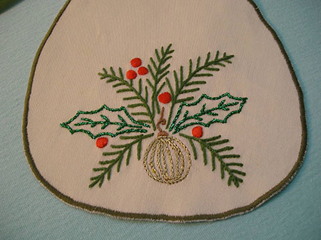 hamd embroidered bibs