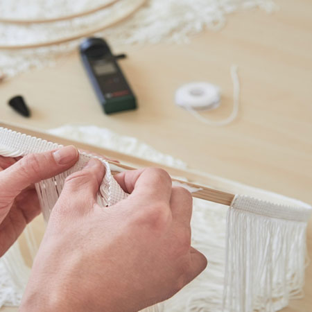 quick and easy tassle chandelier