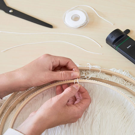 quick and easy tassle chandelier