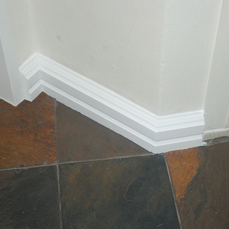after installation of over skirting