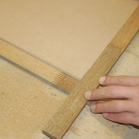 make the trellis corners square
