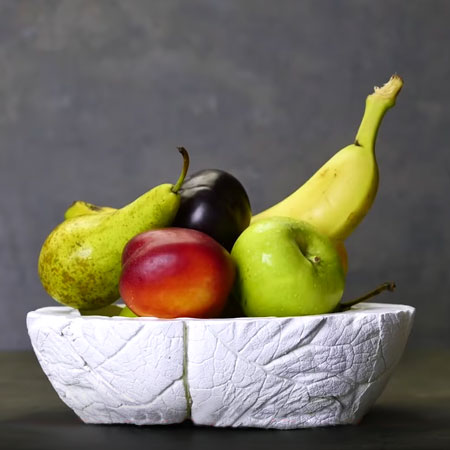 decorative concrete bowl