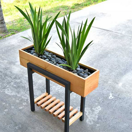 diy modern plant stand
