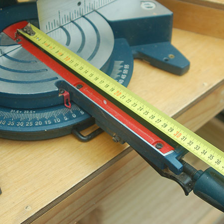 wider bed on sliding mitre saw