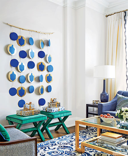 modern hanukkah decor