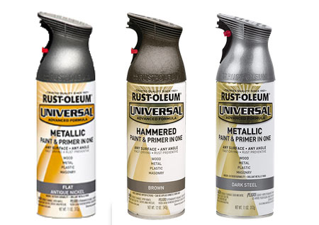 Rust-Oleum Universal metallic spray paints