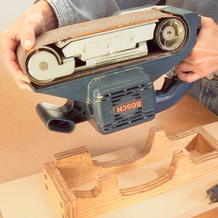 belt sander for inside edges