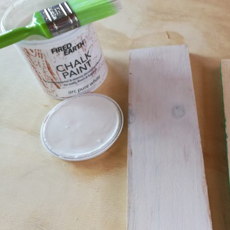 apply Fired Earth chalk paint