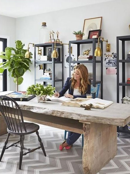 live edge timber home office desks