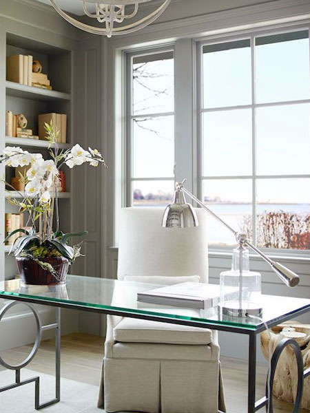 glass top desk ideas