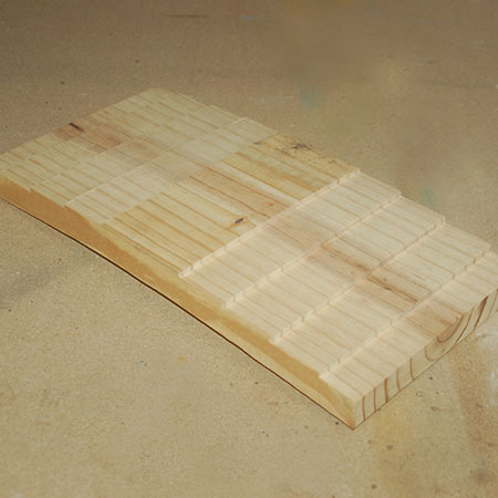 Shou Sugi Ban Platter plank shaved with planer