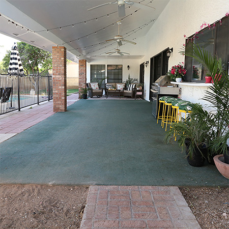 how to pave patio area