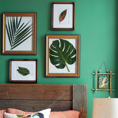 pressed botanical wall art