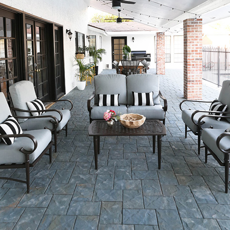 how to pave patio area