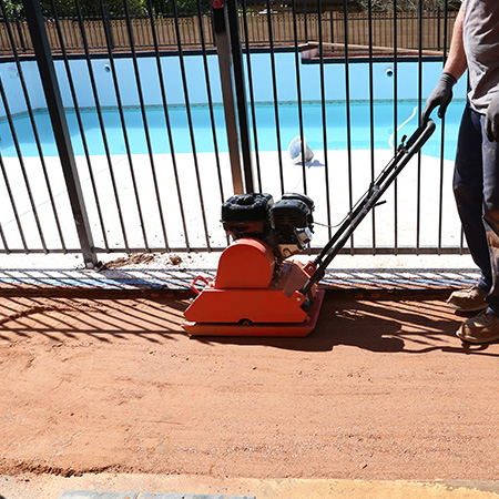 how to pave patio area