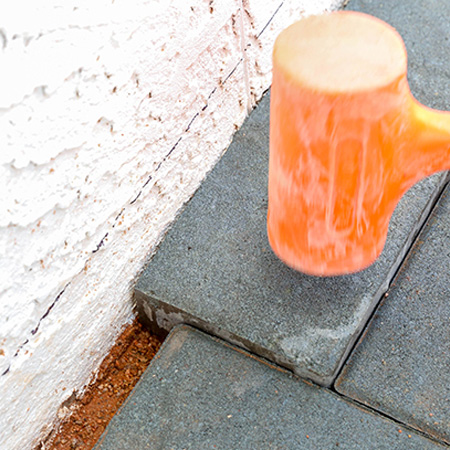 how to pave patio area