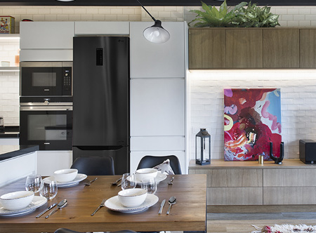 dining room in open plan living space